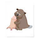 beaver gnawing wood posters by doonidesignsanimals beaver gnawing wood posters