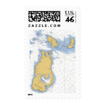 Beaver Island, MI Nautical Chart postage
