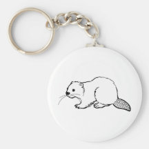 Beaver Keychain
