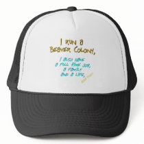 beaver leader turquoise mesh hat