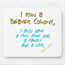 beaver leader turquoise mousemats