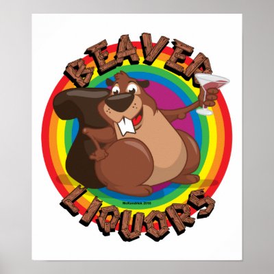 Beaver Liquors LGBTQIA Print by fightcancertees