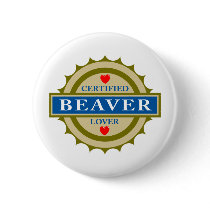 Beaver Lover Pinback Buttons