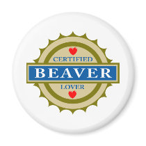Beaver Lover Refrigerator Magnet
