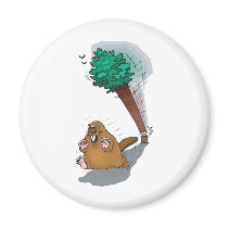 Beaver Fridge Magnet