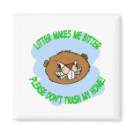 beaver refrigerator magnet