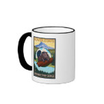 Beaver & Mt. Hood - Columbia River Gorge, OR Coffee Mugs