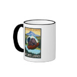 Beaver & Mt. Hood - Portland, Oregon Mug