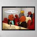 Beaver Networking Funny Posters posters