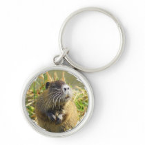 Beaver Photo Keychain