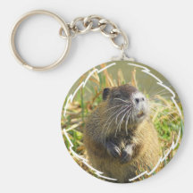 Beaver Photo Keychain
