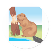 Beaver Sticker