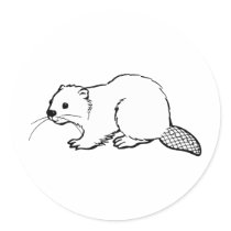 Beaver Stickers