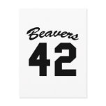 beavers 42 post card
