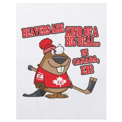beavers kind of big deal in canada personalized flyer by tooni_dooni