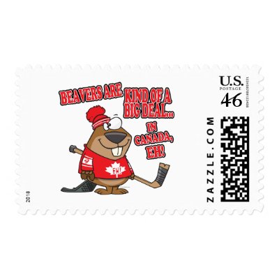 beavers kind of big deal in canada postage by tooni_dooni