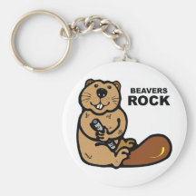 Beavers Rock Keychains