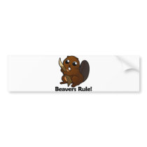 Beavers Rule! Bumper Sticker