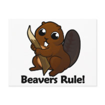 Beavers Rule! Postcard