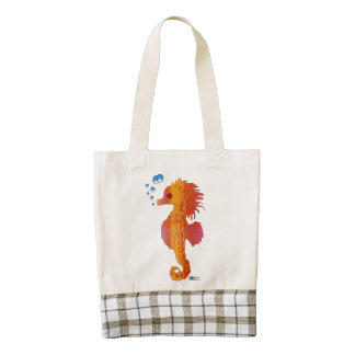 Bebé de la burbuja del Seahorse Bolsa Tote Zazzle HEART