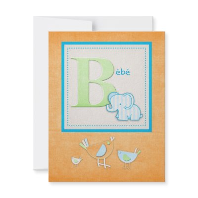 Bebe Elephant Baby Shower Invitations by KrispysKingdom