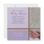 Bébé Modern Swirl n Dot - Baby Girl Shower Invite