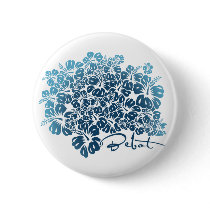 Bebot - Hibiscus - Blue Button