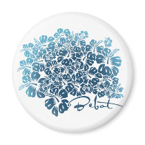 Bebot - Hibiscus - Blue Magnet