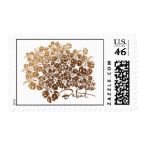 Bebot - Hibiscus - Blue Postage Stamps