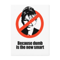 Because dumb is the new smart postcards