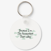 Because I'm the Accountant keychains