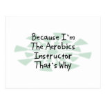 Because I'm the Aerobics Instructor Post Card
