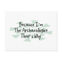 Because I'm the Archaeologist Postcard