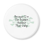 Because I'm the Budget Analyst magnets