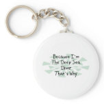 Because I'm the Deep Sea Diver Key Chains