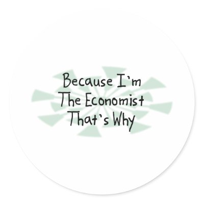 Because I'm the Economist Stickers by busybrain
