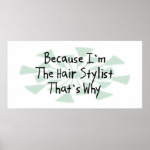 Because I'm the Hair Stylist Posters