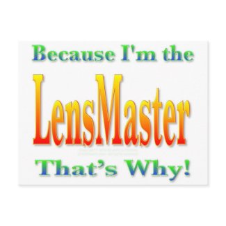 I'm a lensmaster