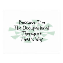 Because I'm the Occupational Therapist Post Card