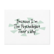 Because I'm the Psychologist Postcards