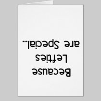 Because Lefties are Special cards