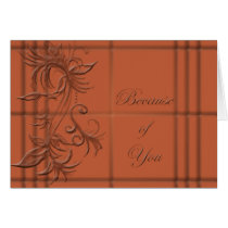 Because of You Greeting Card