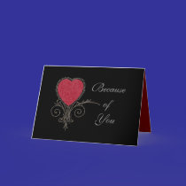 Because of You - LOVE cards by RealPotential Because of You - LOVE cards