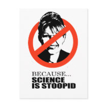 Because science is stupid post cards