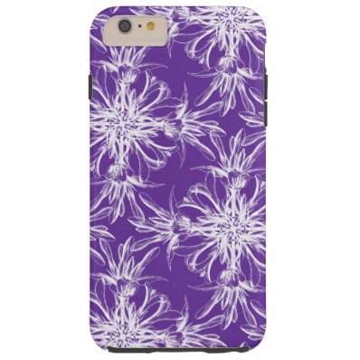 Becca Purple Floral Damask Tough iPhone 6 Plus Case