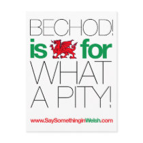 BECHOD! postcards by SSIWelsh BECHOD! postcards