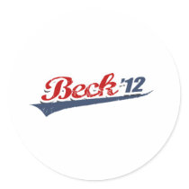 Beck Team Round Sticker