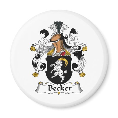 Becker Family Crest Fridge Magnet by coatsofarms