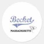 Becket Massachusetts City Classic Stickers