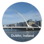 Beckett Bridge Over Dublin Ireland River Name Tag